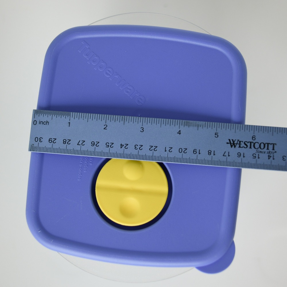 Tupperware Rock N Serve Medium Container + Lid 6-1/4 Cup 3384A-3 Blue - Picture 7 of 7
